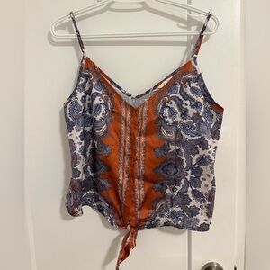 H&M Paisley Camisole - Orange and Blue